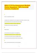 WGU C175 Pre-Assessment Multiple Choice Questions. 100% Accurate answers, Graded A+ 2024 | 23 Pages