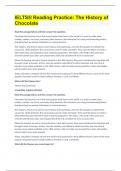 IELTS&reg; Reading Practice The History of Chocolate