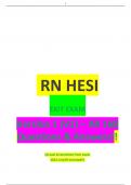 hesi exit rn exam v5 new 8 RN HESI EXIT EXAM Actual Screenshots from exam A+ All Included!! 