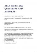 ATLS post test 2023 QUESTIONS AND ANSWERS A+ GRADED 100% VERIFIED