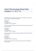 Test Bank For Pharmacology and the Nursing Process 10th Edition By Linda Lilley, Shelly Rainforth Collins, Julie Snyder Chapters 1-7, 10-11, 17 Questions & Answers (A+ GRADED 100% VERIFIED))
