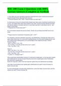 SOC 200 Exam 4 Questions with 100&percnt; Correct Answers &lpar;Complete & Verified&rpar;