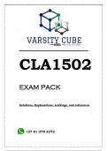CLA1502 EXAM PACK 2023
