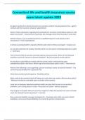 Connecticut life and health insurance course exam latest update 2023&period;