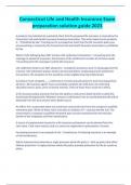 Connecticut Life and Health Insurance Exam preparation solution guide 2023&period;