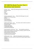 CST NBSTSA Book Practice Test 1 - Questions And Answers