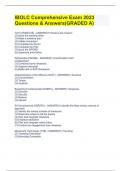 IBOLC Comprehensive Exam 2023 Questions & Answers&lpar;GRADED A&rpar; 