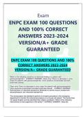 NPC EXAM 100 QUESTIONS AND 100&percnt; CORRECT ANSWERS 2023-2024 VERSION&sol;A&plus; GRADE GUARANTEED