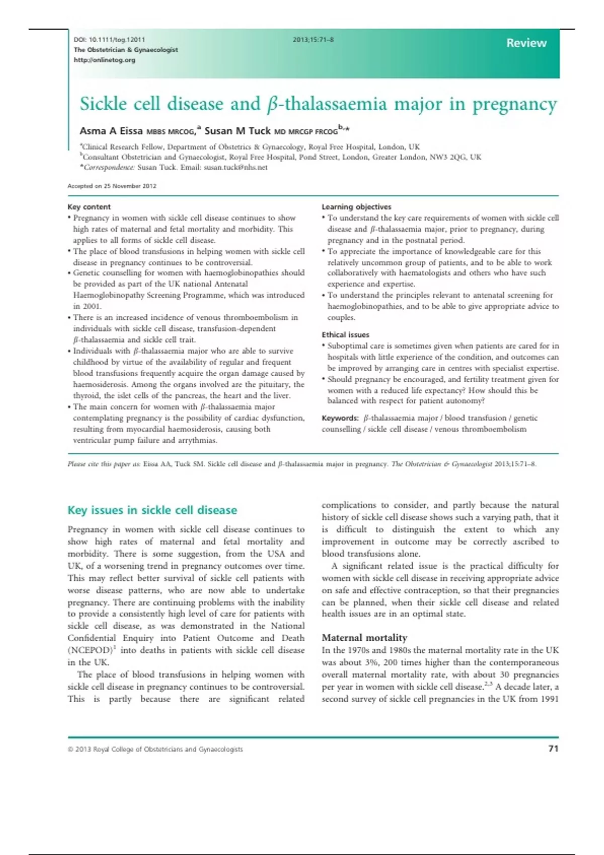 Prometric Note Sickle-cell-disease-and-β-thalassaemia-major-in-pregnancy-prometric ...