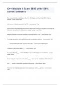 C&plus;&plus; Exam 2 2023 with 100&percnt; correct answers