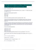 Texas Success Initiative Math Problems Questions with complete solution 2023