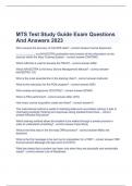  MTS Test Study Guide Exam Questions And Answers 2023