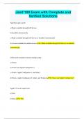 JAMF 100 PACK&vert; All Exams Bundled&vert; Questions with Correct  Answers Rated A 2023 Latest Update