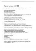 Fundamentals- Exit HESI