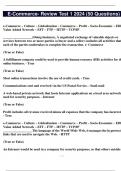 E-Commerce- Review Test 1 2024 &lpar;50 Questions&rpar;