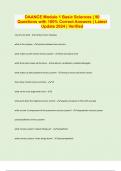 DAANCE Module 1 Basic Sciences &vert; 90 Questions with 100&percnt; Correct Answers &vert; Latest Update 2024 &vert; Verified