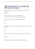  CSET Math Subtest 1 exam 2023 with 100% correct answers