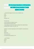 CFC Core Exam Questions &vert; 130 Questions with 100&percnt; Correct Answers &vert; Latest Update &vert; Verified