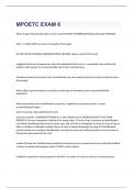 MPOETC EXAM 6 with  100&percnt; correct answers