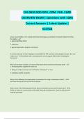 CLG 0010 DOD GOV&period; COM&period; PUR&period; CARD OVERVIEW EXAM &vert; Questions with 100&percnt; Correct Answers &vert; Latest Update &vert; Verified