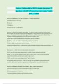 Diabetes Mellitus&comma; DKA&comma; HHNS&comma; Insulin Questions &vert; 55 Questions with 100&percnt; Correct Answers &vert; Latest Update 2024 &vert; Verified