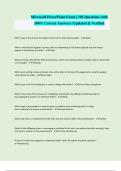 Microsoft PowerPoint Exam &vert; 105 Questions with 100&percnt; Correct Answers &vert; Updated & Verified