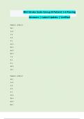 NIH Stroke Scale Group B Patient 1-6 Passing Answers &vert; Latest Update &vert; Verified
