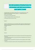 OAE 190 Foundations of Reading Practice Test &vert; 100 Questions with 100&percnt; Correct Answers &vert; Latest Update &vert; Verified