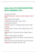 Alpha Delta Phi EXAM QUESTIONS  WITH ANSWERS 100%