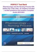 TEST BANK FOR Pharmacology and the Nursing Process 10th Edition By Linda Lilley&comma; Shelly Collins&comma; Julie Snyder all chapters included &vert; with verified questions and answers Complete Guide 2023&sol;2024