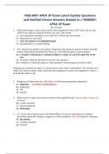 NSG 6001 APEA 3P Exam Latest Update Questions and Verified Correct Answers Graded A+