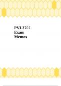 PVL3702 Exam Memos