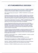 ATI FUNDAMENTALS 2023&sol;2024