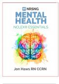 MENTAL HEALTH NCLEX ESSENTIALS  BY JON HAWS