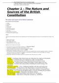 AQA Politics UK Constitution Essay Plans