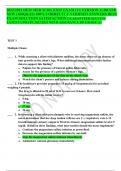 2022&sol;2023 HESI MED SURG EXIT EXAM &lpar;V1 VERSION 1&rpar; BRAND NEW &lpar;160Q&AS&rpar; 100&percnt; CORRECTLY VERIFIED ANSWERS BEST EXAM SOLUTION SATISFACTION GUARANTEED SUCCESS LATEST UPDATE 2022&sol;2023 WITH ASSURANCE OF GRADE A&plus; 