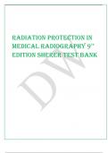 Radiation Protection in Medical Radiography 9TH Edition Sherer Test Bank