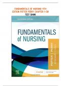 Fundamentals of Nursing 11th Edition Potter Perry Test Bank 2023 VERSION