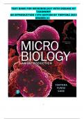 TEST BANK FOR MICROBIOLOGY WITH DISEASE BY TAXONOMY AN INTRODUCTION 13TH EDITION BY TORTORA 2023 GRADED A+