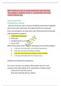 MDC III NUR2759 & NCLEX EXAM QUESTIONS AND ANSWERS 100&percnt;CORRECT&sol;VERIFIED RATED A&plus; GUARANTEED SUCCESS LATEST UPDATE 2023