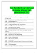 Test Bank For Karp’s Cell and Molecular Biology, 9th Edition-latest-2023