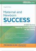 Maternal and Newborn Success A Q&A Review Applying Critical Thinking to Test Taking THIRD EDITION