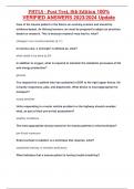 PHTLS - Post Test&comma; 8th Edition 100&percnt; VERIFIED ANSWERS 2023&sol;2024 Update