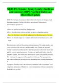 NUR 2513 Exam 1 Study Guide Questions and Answers 100&percnt; Verified Rated A&plus; 2023&sol;2024 Update