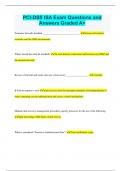 PCI-DSS ISA Exam Questions and Answers Graded A&plus;