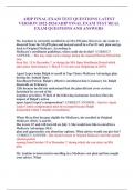 AHIP FINAL EXAM TEST QUESTIONS LATEST  VERSION 2022-2024&sol;AHIP FINAL EXAM TEST REAL  EXAM QUESTIONS AND ANSWERS