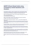 QASP-S Exam Study Guide using Competency Guide Questions and Answers