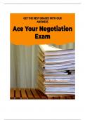 Exam Paper for Negotiation and Conflict Resolution in BBA (With Answers)