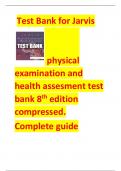Test Bank for Jarvis physical examination and health assesment test bank 8th edition.Test Bank for Jarvis physical examination and health assesment test bank 8th edition.Test Bank for Jarvis physical examination and health assesment test bank 8th edition.