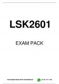 LSK2601 EXAM PACK 2024